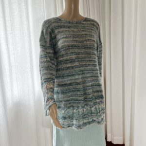 Leichte, gestrickte Frühlingsoberteil  luftig, weich und entspannt Unikat-Design 36-44